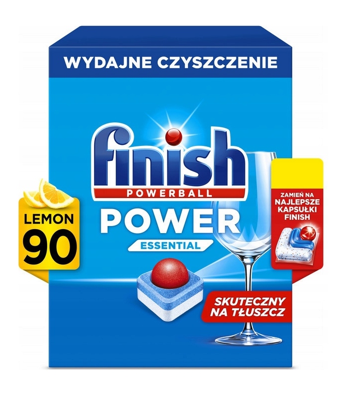 Levně Tablety do myčky Finish Power Essential Lemon+2ks Ultimate Plus 90ks