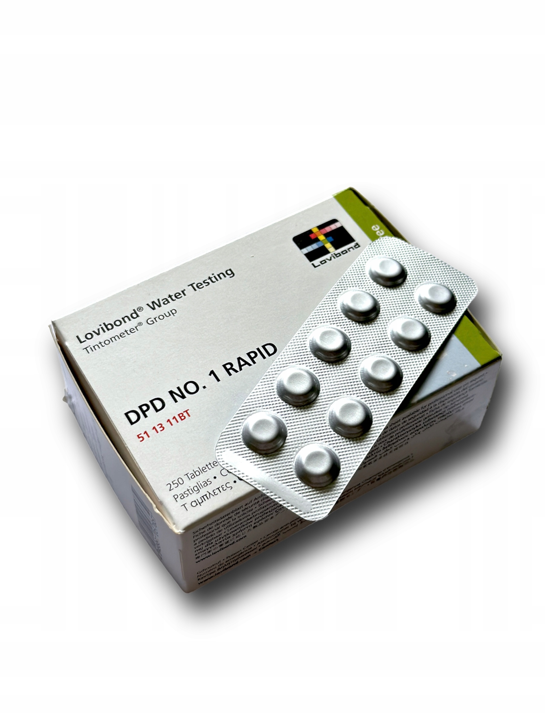 

Tabletki do pomiaru chloru CL Lovibond Dpd 1 10szt