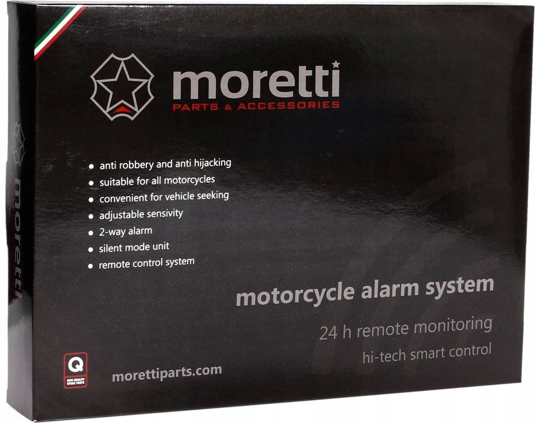 

Alarm Motocyklowy Moretti Z Podtrzymaniem 125dB