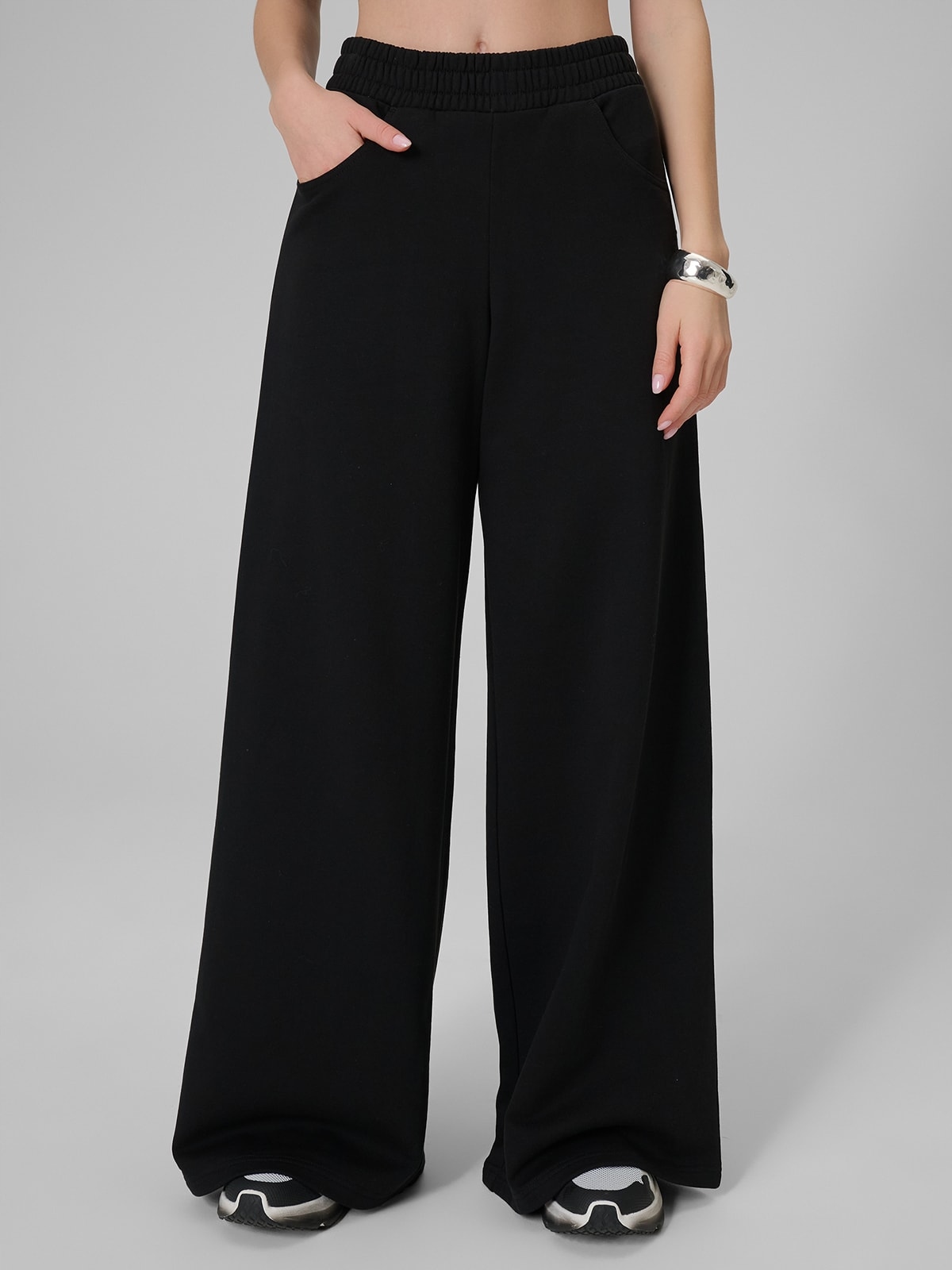 4F Dámské Tepláky Černé Bavlněné Volné XL