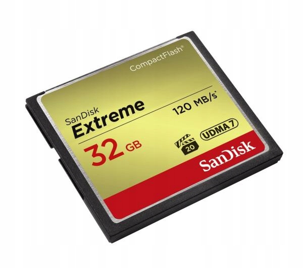 Karta pamięci SanDisk Extreme Compact Flash 32GB UDMA 7 120 MB/s Stan opakowania oryginalne
