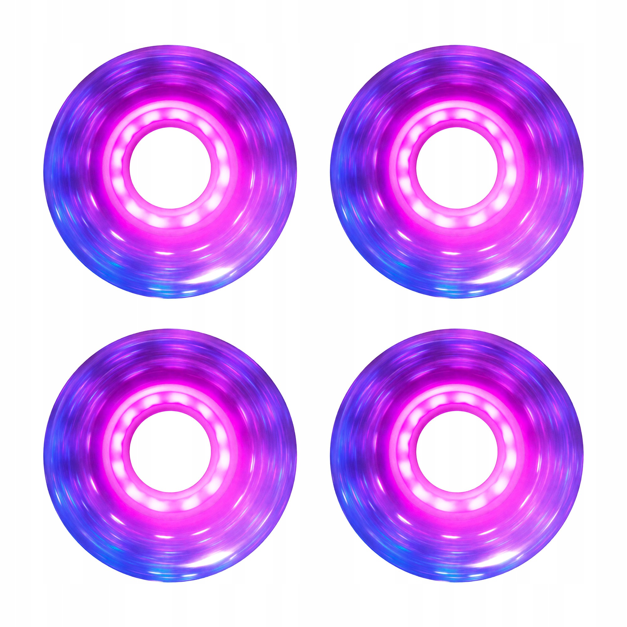 Svítící kolečka na kolečkové brusle Luminous Led Duo 72 mm/85A Dvoubarevné 4 kusy