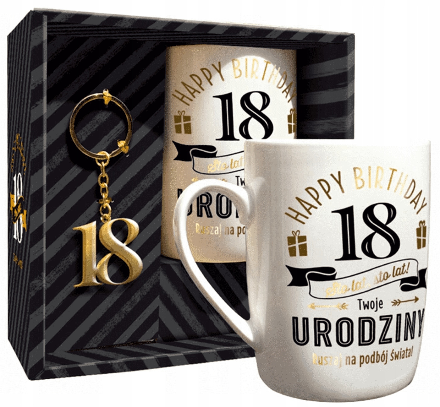 

Kubek 18 Lat Z Brelokiem