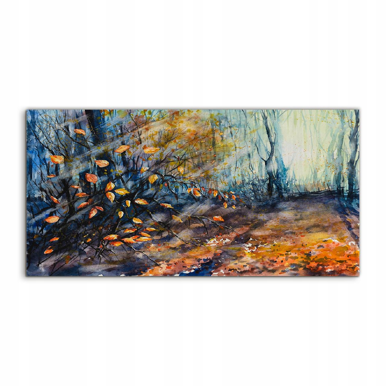 

Fotoobraz akryl 100x50 wiszący Natura Akwarele Las