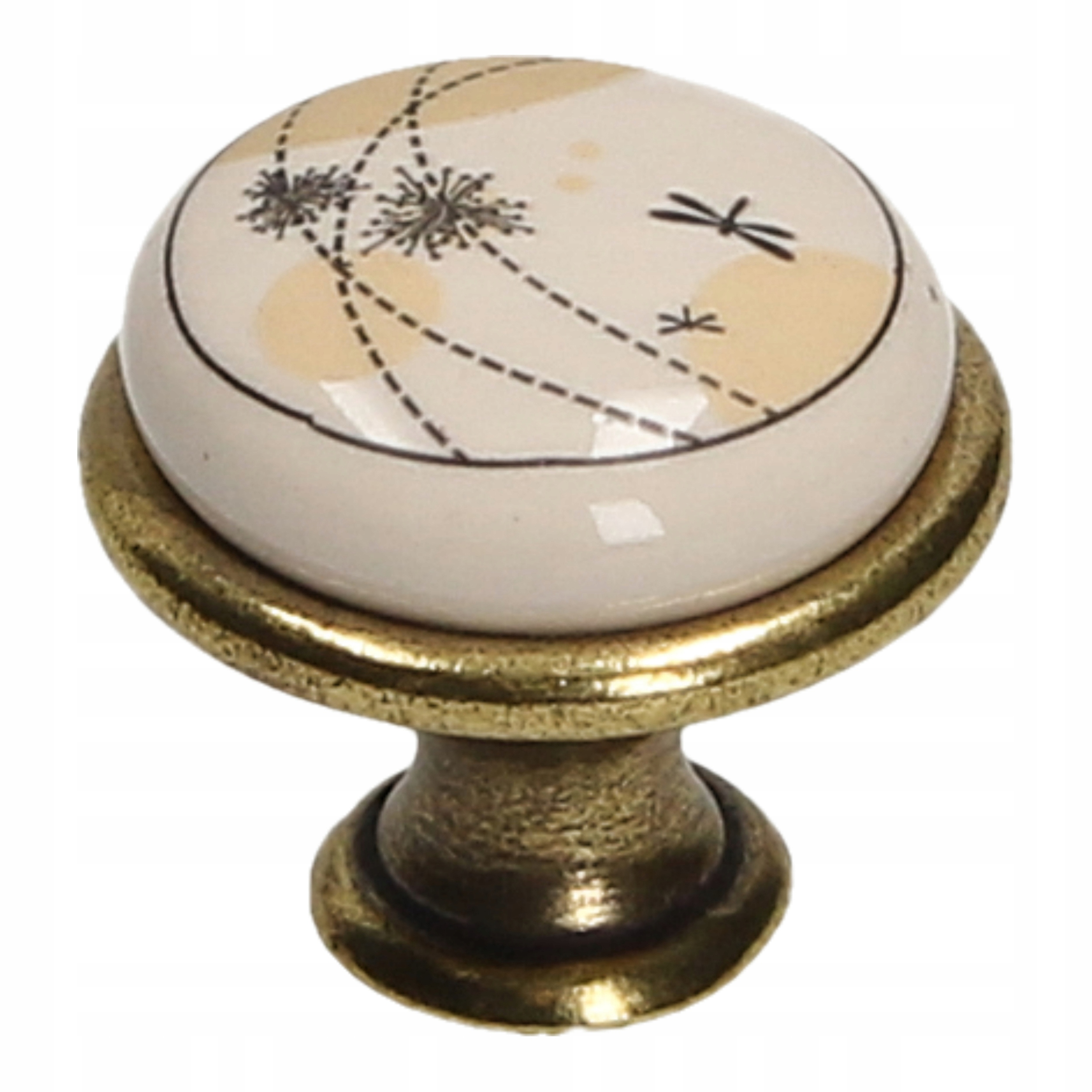 

Gałka GP19-AB-MLK-14-P Gamet porcelana złoty antyk