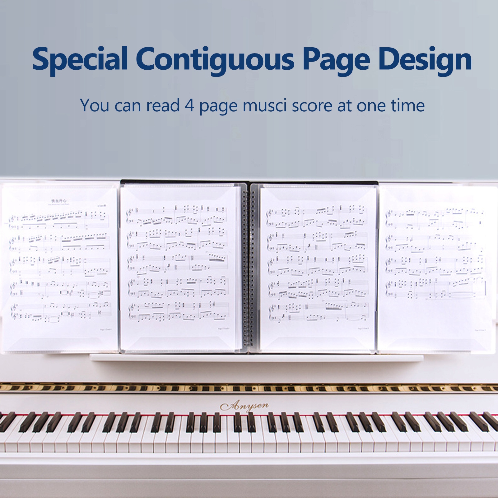 Flatsons FB-04 Rozmiar A4 Muzyka Muzyka Uchwyt papierowy arkusz OM