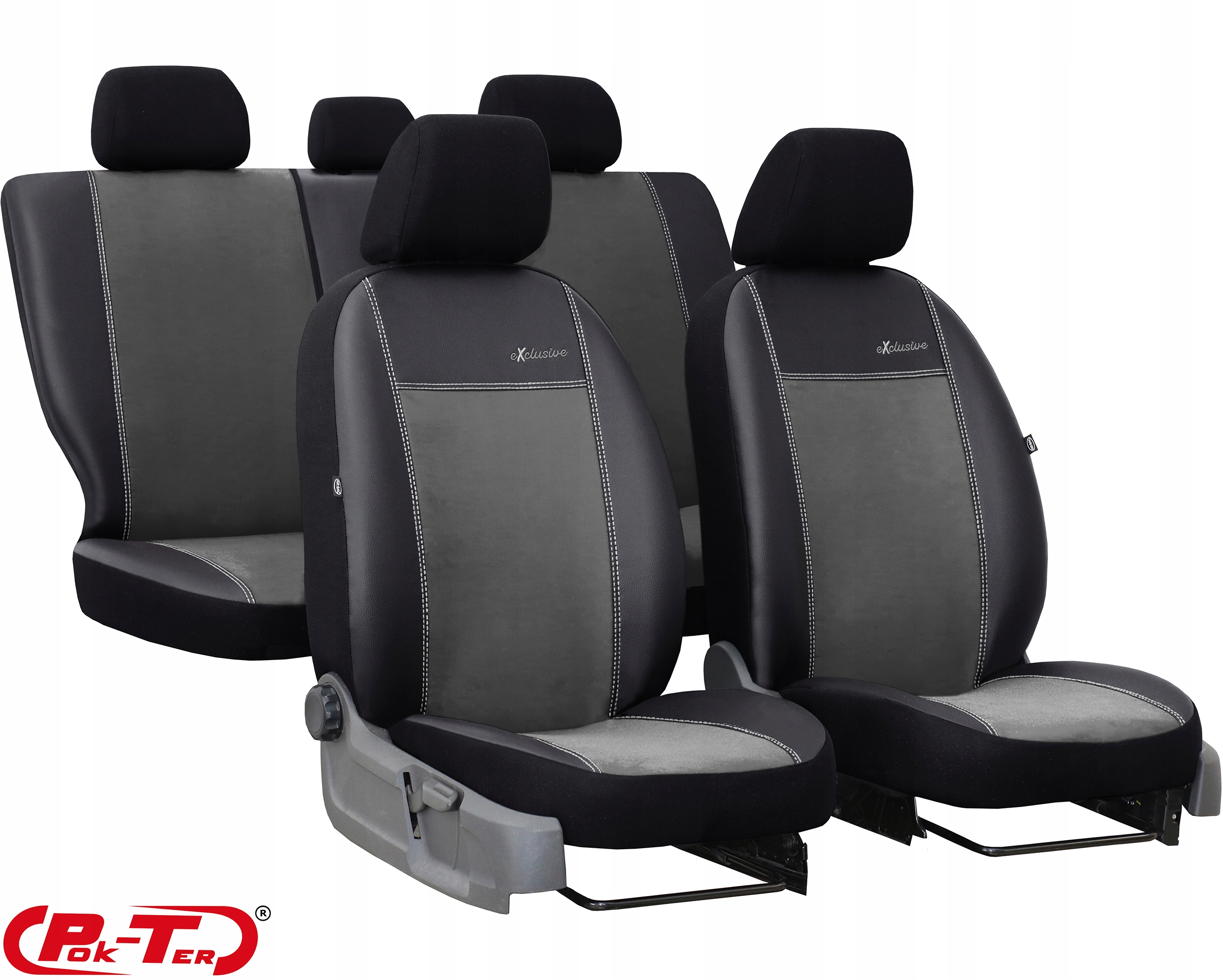 POKROWCE MIAROWE NA FOTELE DO NISSAN TIIDA HB Model Exclusive Alicante