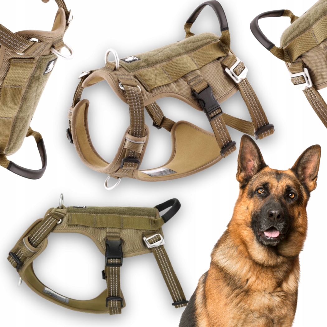 Levně Reflexní Protiúnikové Obojky Pro Psa Truelove Safe Hiking Khaki XL