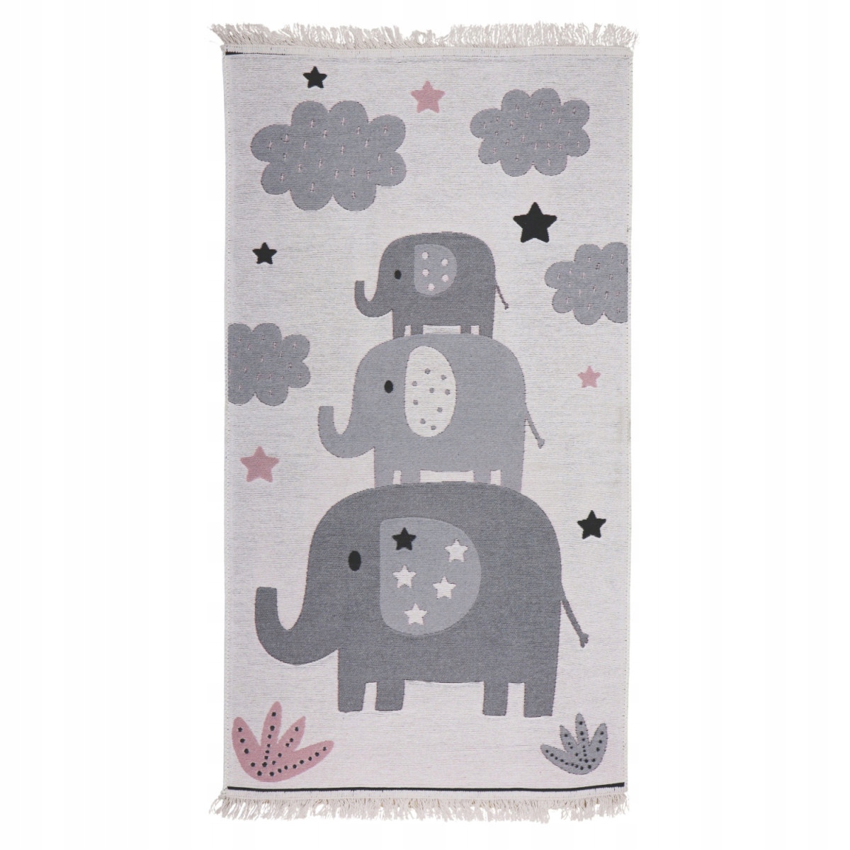 80x150 Trhák: Dětský kusový koberec Natur Sloni