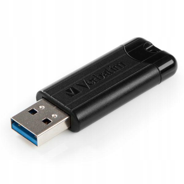 Verbatim Pendrive 32GB Usb-a 3.2 PinStripe czarny/black 49317
