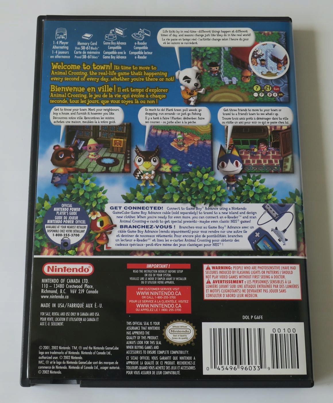 NGC ANIMAL CROSSING + KARTA PAMIĘCI REGION NTSC/U USA NINTENDO GAMECUBE Tytuł ANIMAL CROSSING