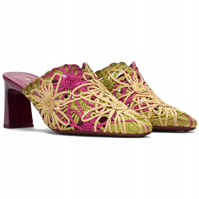 Nazouváky pantofle Hispanitas HV264800 C001 GARDEN-V26 Multi Yellow Vel. 38
