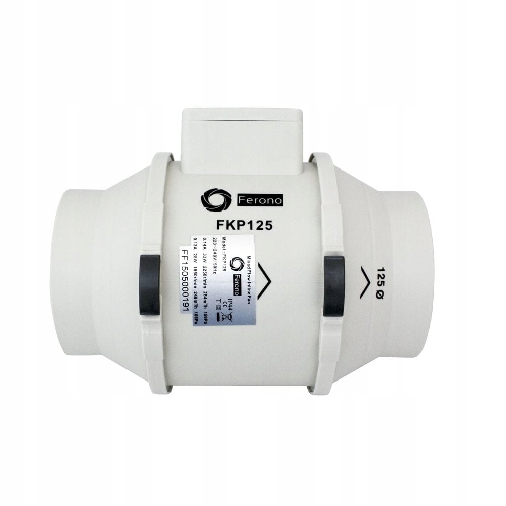 Kanálový ventilátor Ferono Fkp 125