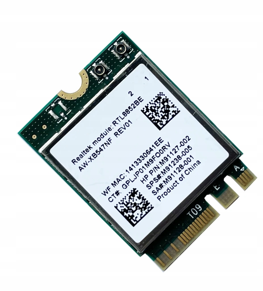 Síťová karta Wifi AX1800 Realtek RTL8852BE M2 Hp M911270-02 AW-XB547NF