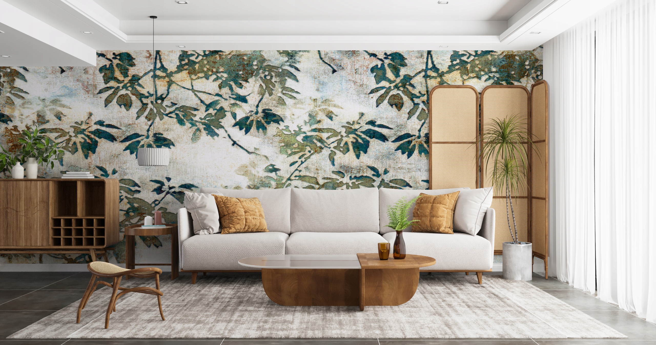 Fototapeta Zelené listy 300x250 vliesová 230g