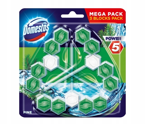 

Domestos, Zawieszka do Wc, Pine, 3 x 55g