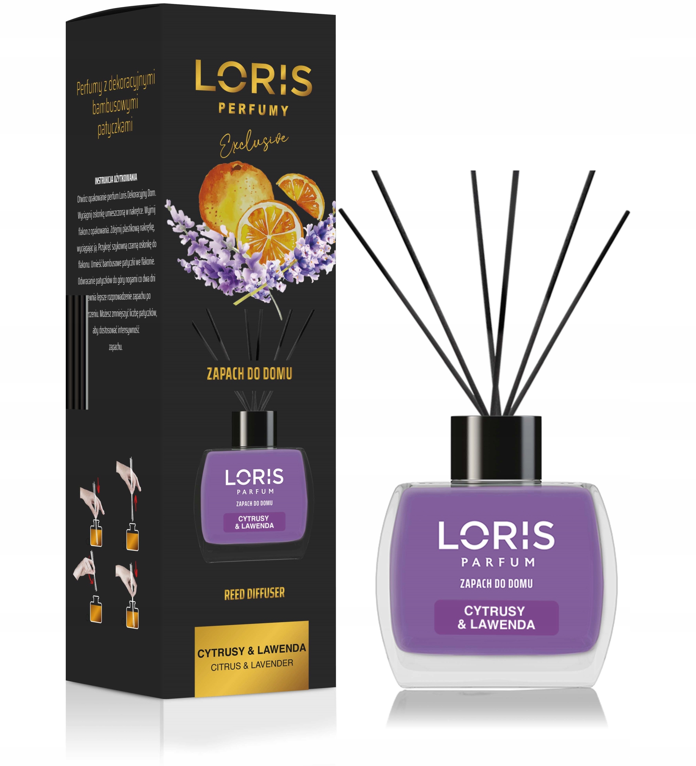 

Odświeżacz powietrza Loris 120ml Cytrusy & Lawenda
