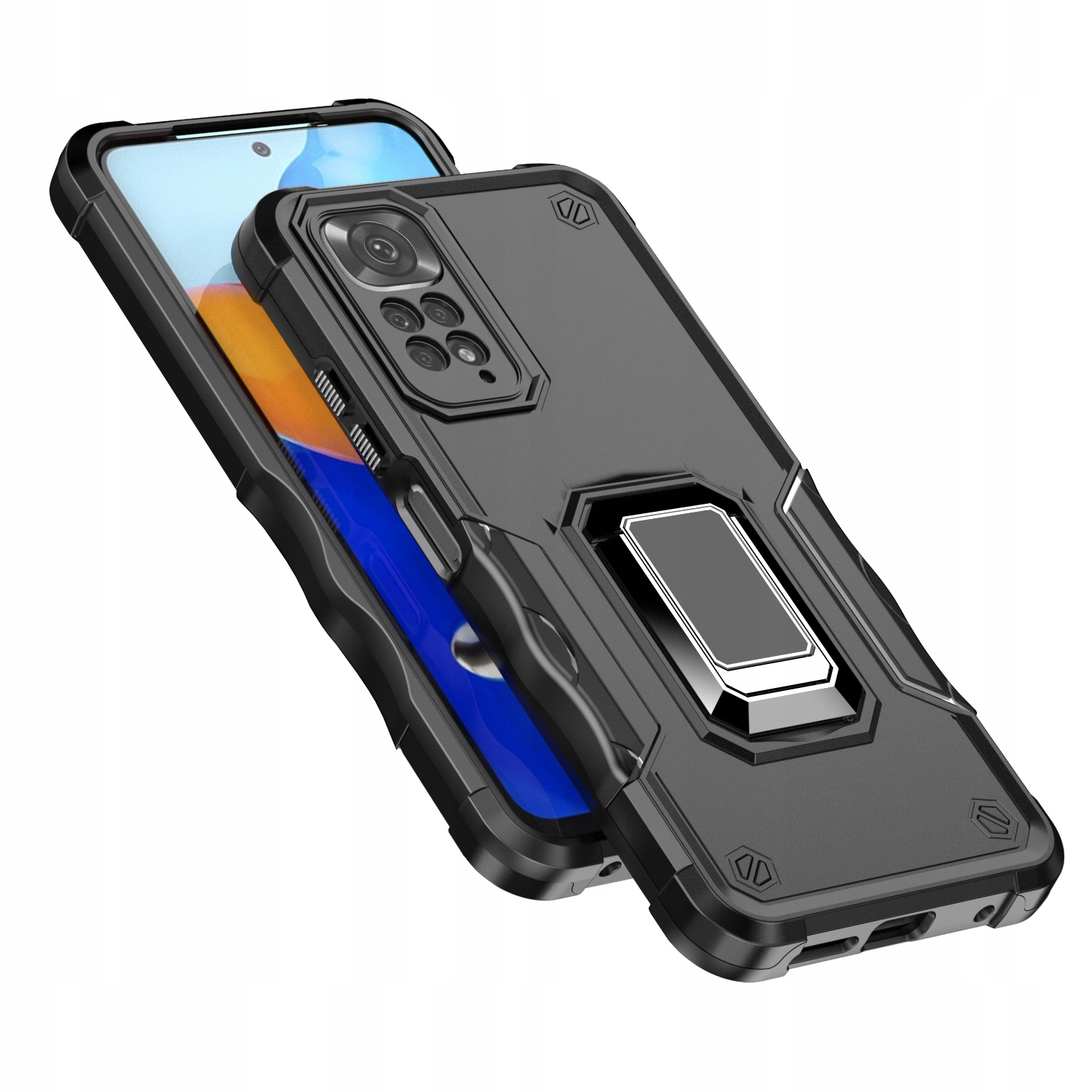 

Etui Pancerne Ring Szkło do Xiaomi Note 11 Pro 5G