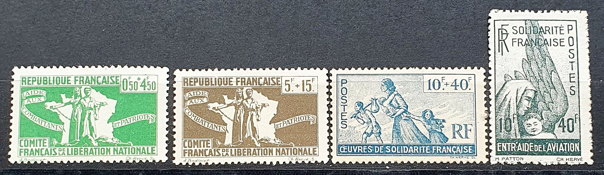KOLONIE FRANCUSKIE ALGIERIA ** 1943 POMOCOWE