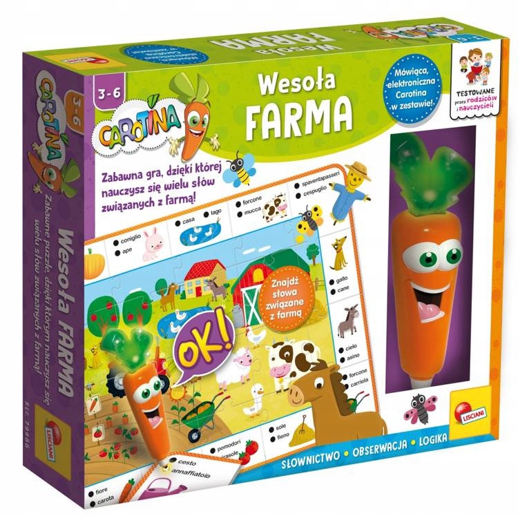 

Lisciani Karotka Mówiąca Carotina Wesoła Farma