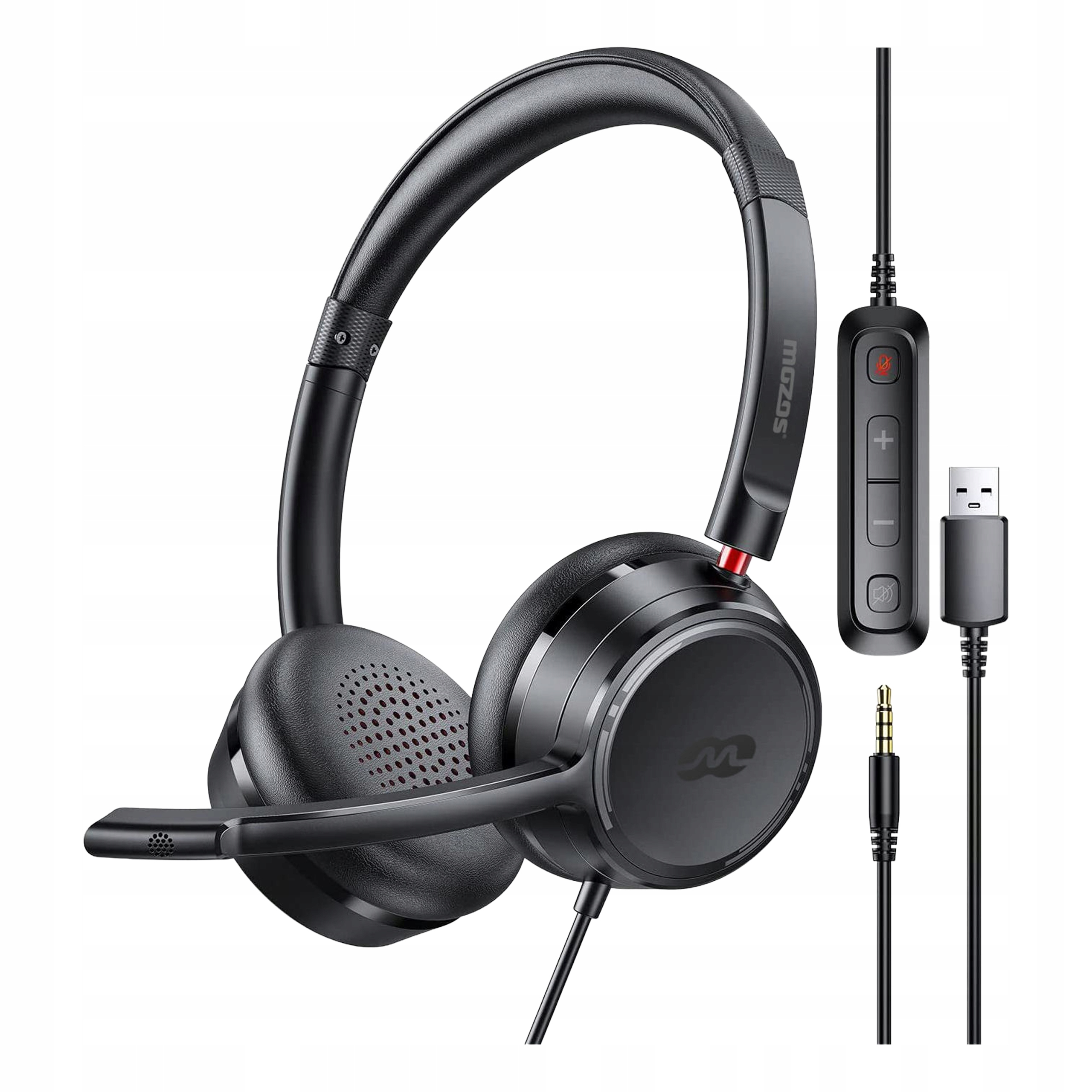 Słuchawki Przewodowe Z Mikrofonem Usb Do Rozmów Call Center Teams Pilot