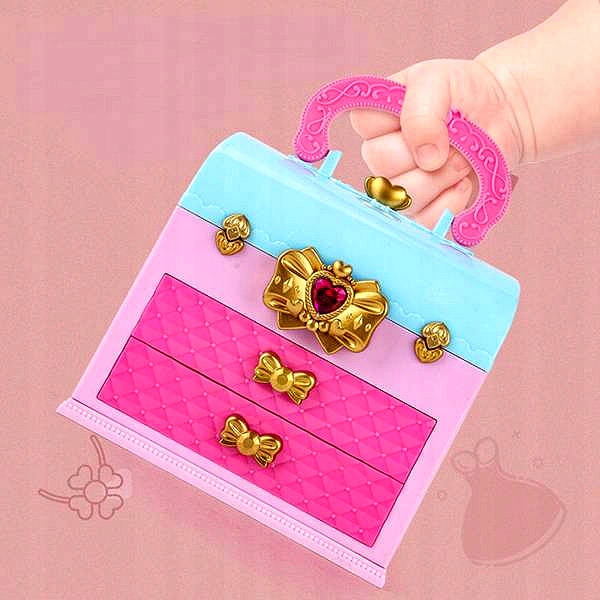 ZESTAW KUFEREK DO MALOWANIA MAKIJAŻU I PAZNOKCI DLA DZIECI KOSMETYKI W Wiek dziecka 3 lata +