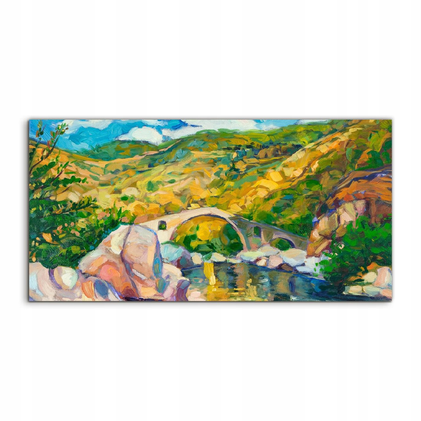 Akrylový fotoobraz 100x50 ako darček Rieka Most Hory