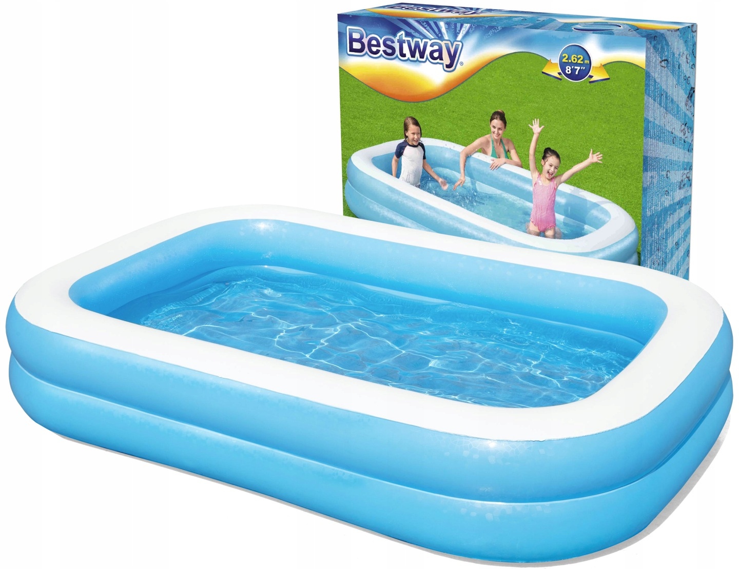 

Bestway Basen Dmuchany Rodzinny 262x175x51cm 54006