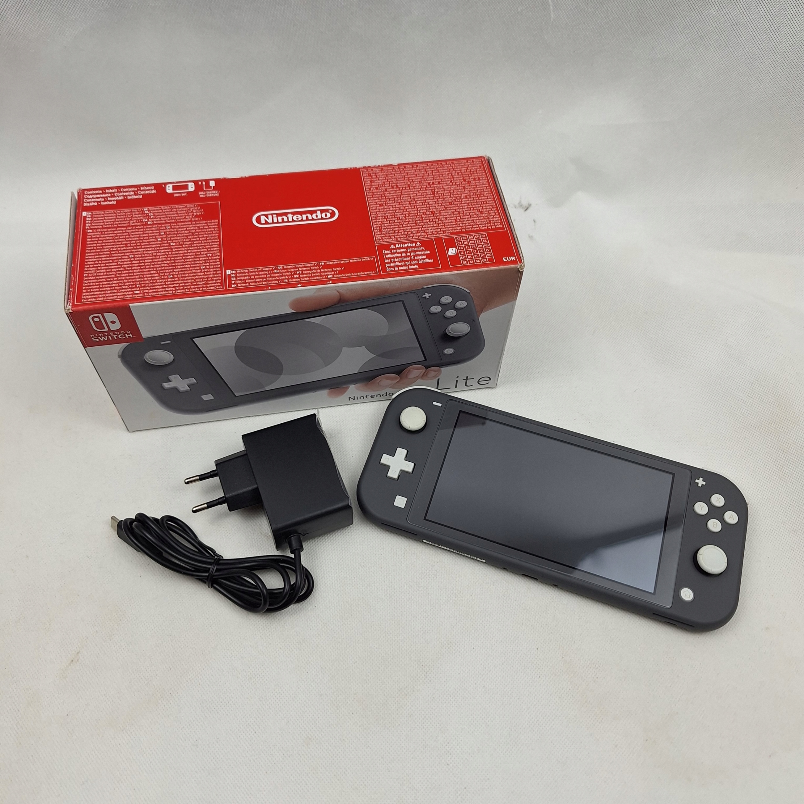 MEGA ZESTAW KONSOLA NINTENDO SWITCH LITE GRAY SZARY HDH-001 + ETUI + GRA Złącza RJ-45 (LAN) USB HDMI