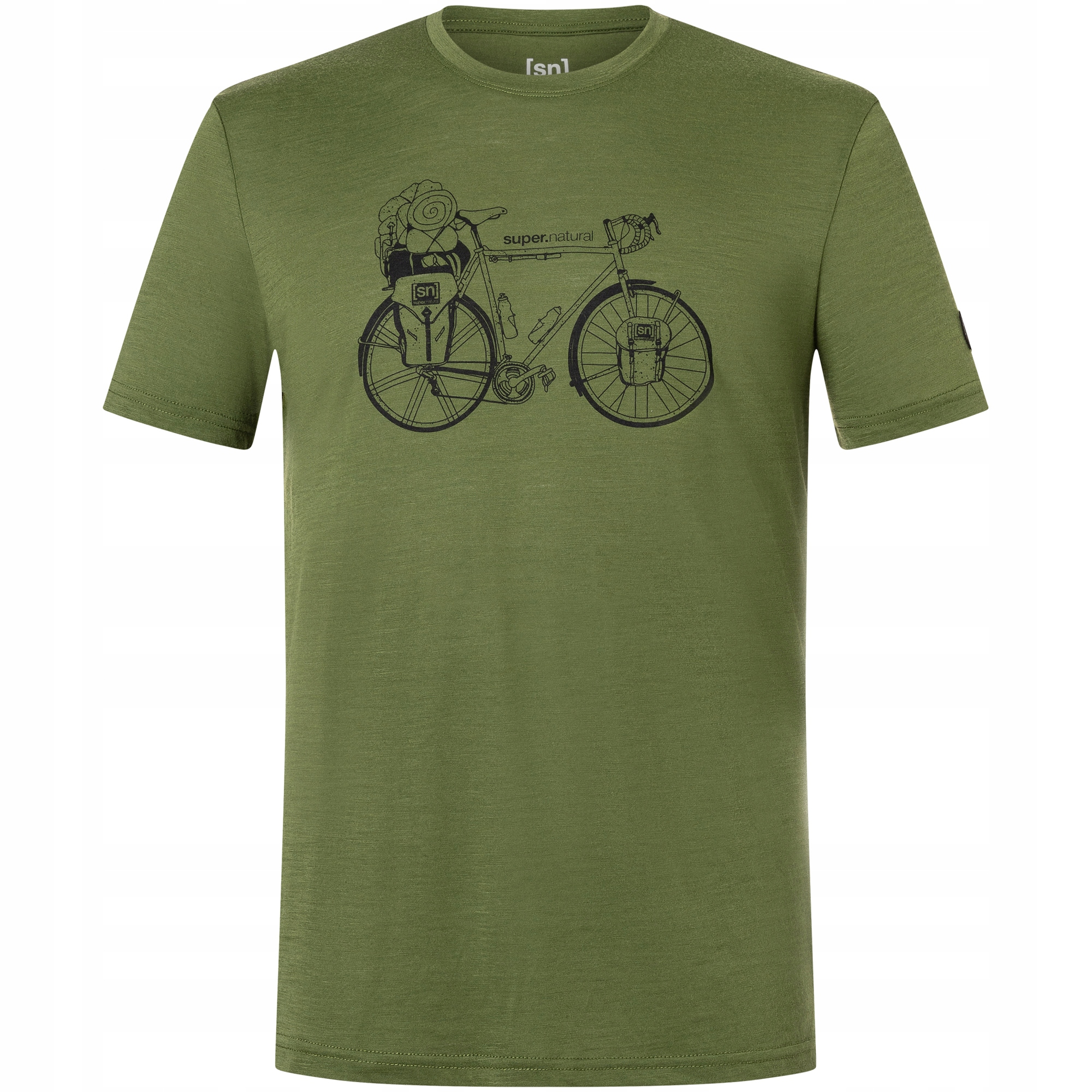 Koszulka męska t-shirt Super.natural M Wander Wheel Tee zielona r. L