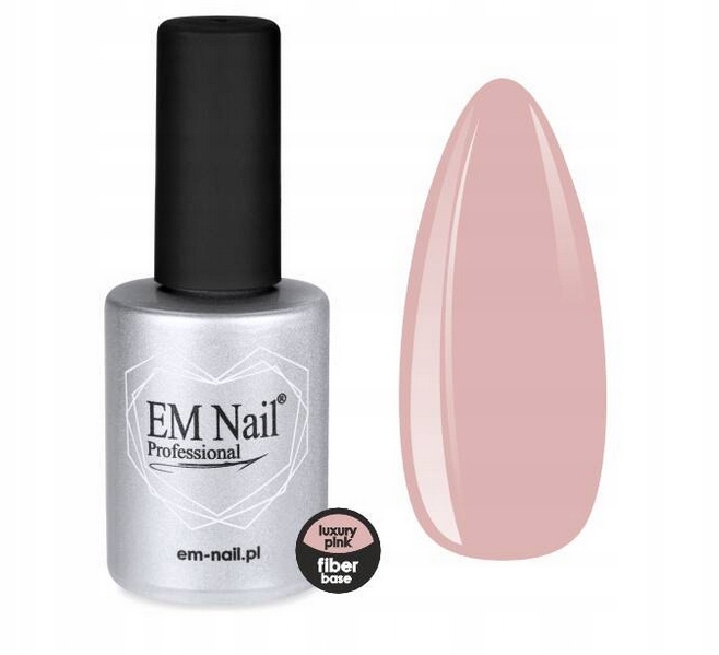 Gelová báze se skleněným vláknem Em Nail Luxury Pink 15 ml