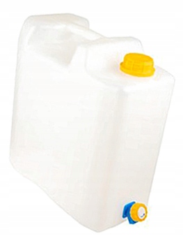 POJEMNIK NA WODĘ PITNĄ Z ZAWOREM I KRANEM 15L U7V18