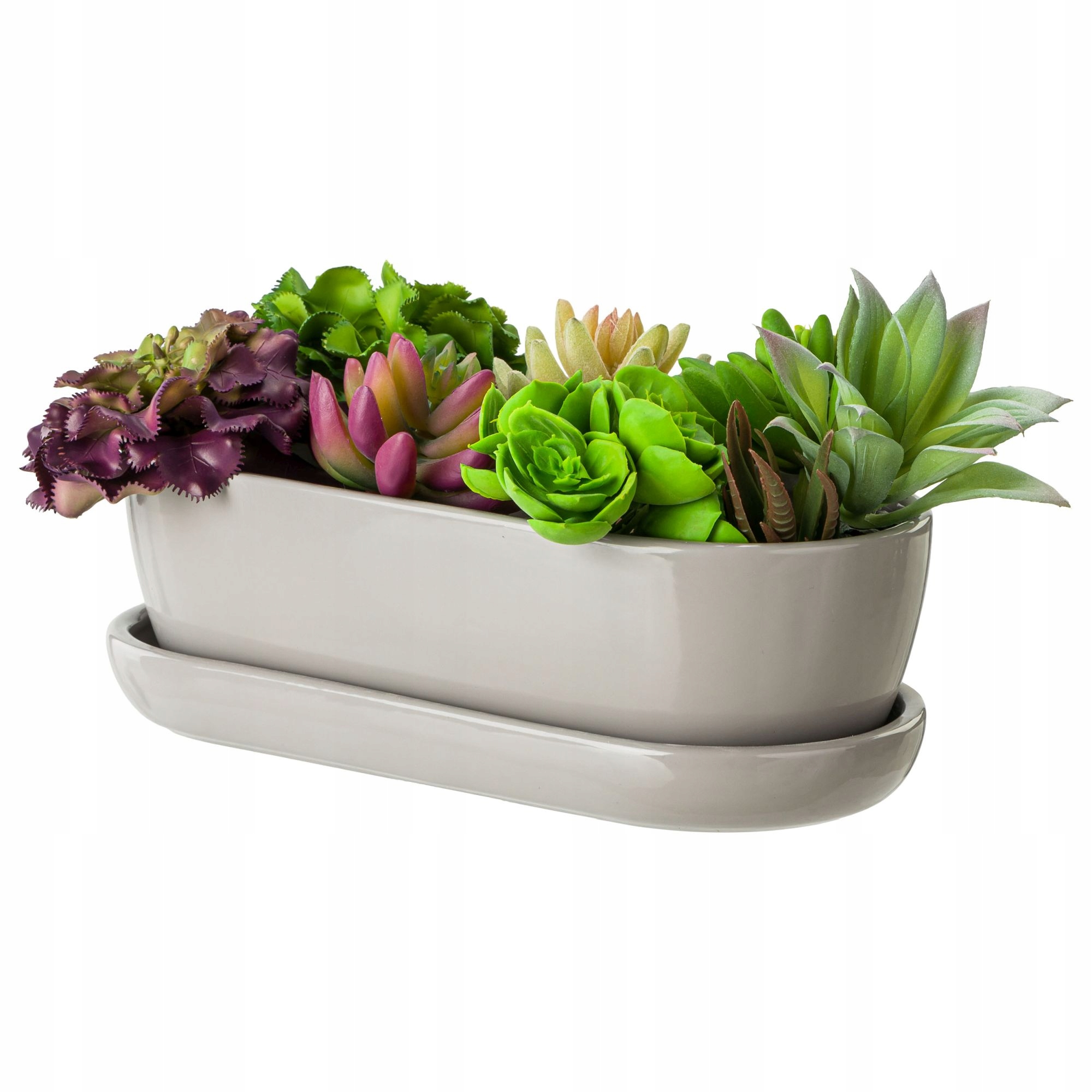 

Kaktusiarka Ceramiczna 27cm doniczka szara eco