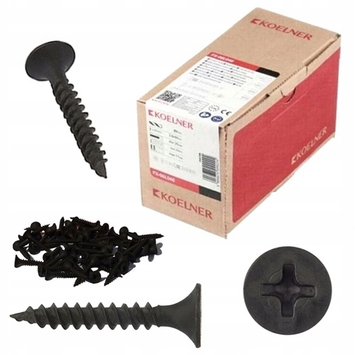 

Wkręty Do Płyt Gk Metal 3,5x25mm 1000szt Bit