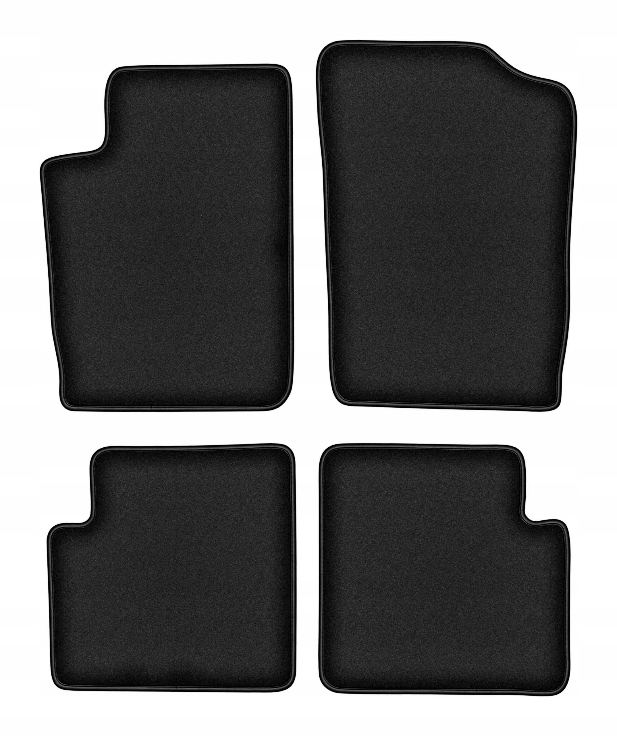 Velúrové koberčeky pre Citroen Xsara 1997-2006 komplet Durban čierne 4 ks