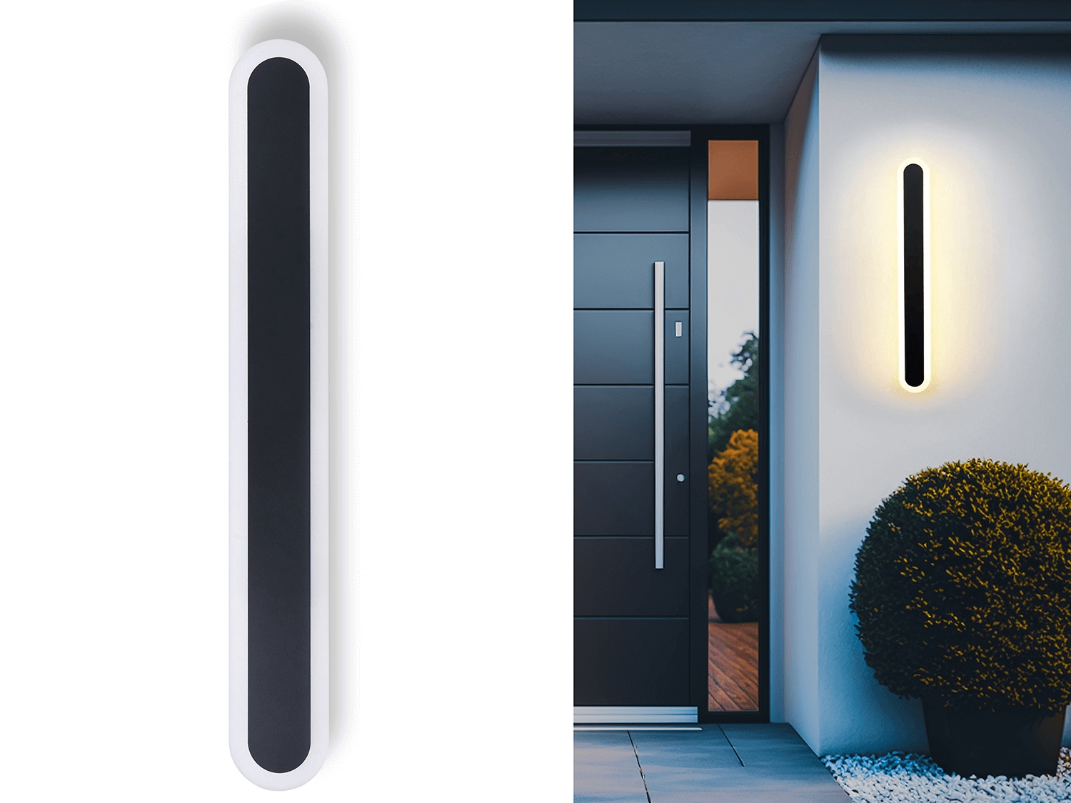 Zahradní Nástěnné Svítidlo Venkovní Fasádní Led Lampa 19W 90 CM 4500K Neutrální