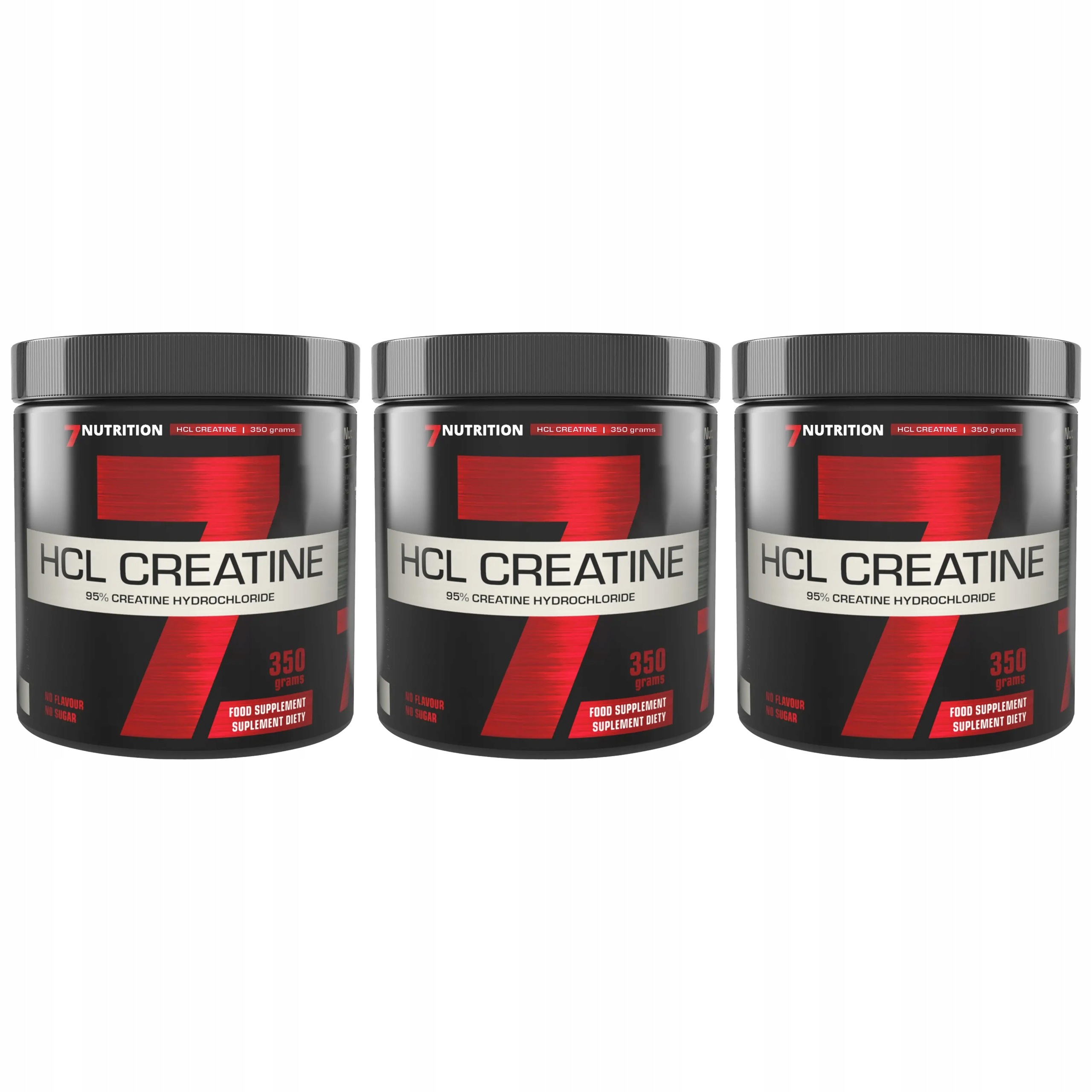 3x 7NUTRITION Hcl Creatine 350 Kreatin Hydrochlorid