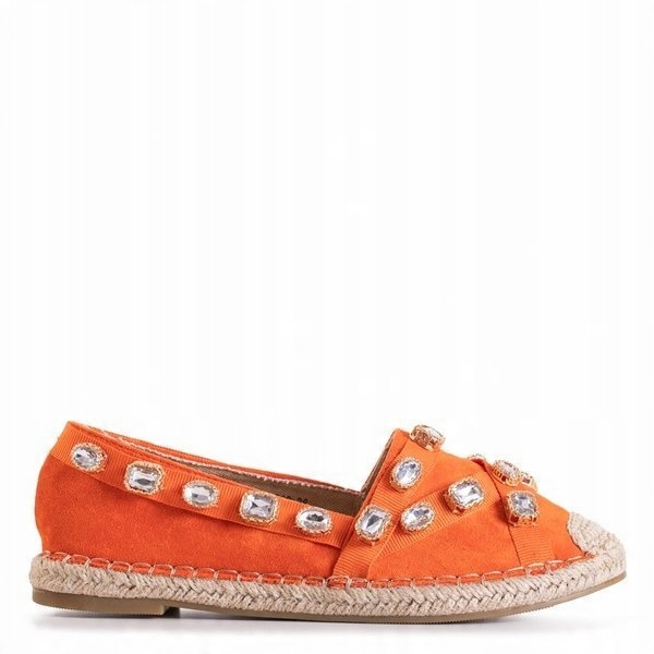 

Wamba Pomarańczowe Damskie Espadryle Z Ozdobami 38