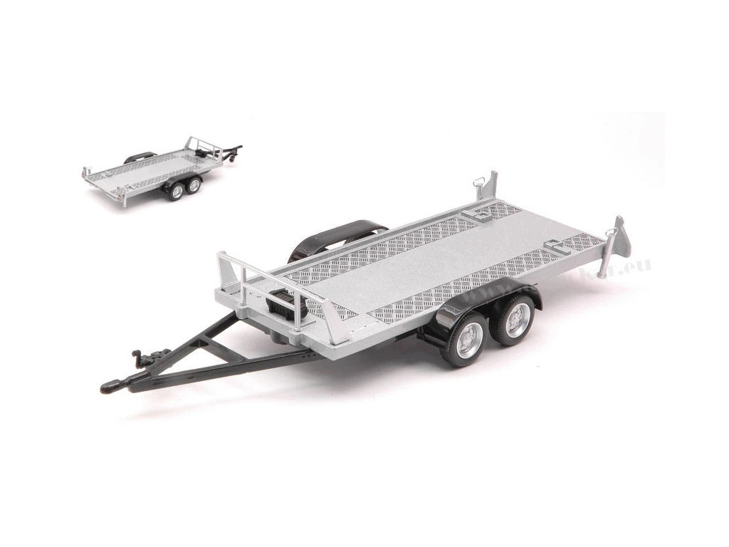 Přívěs automobilová Car Trailer Two Wheels 1:43