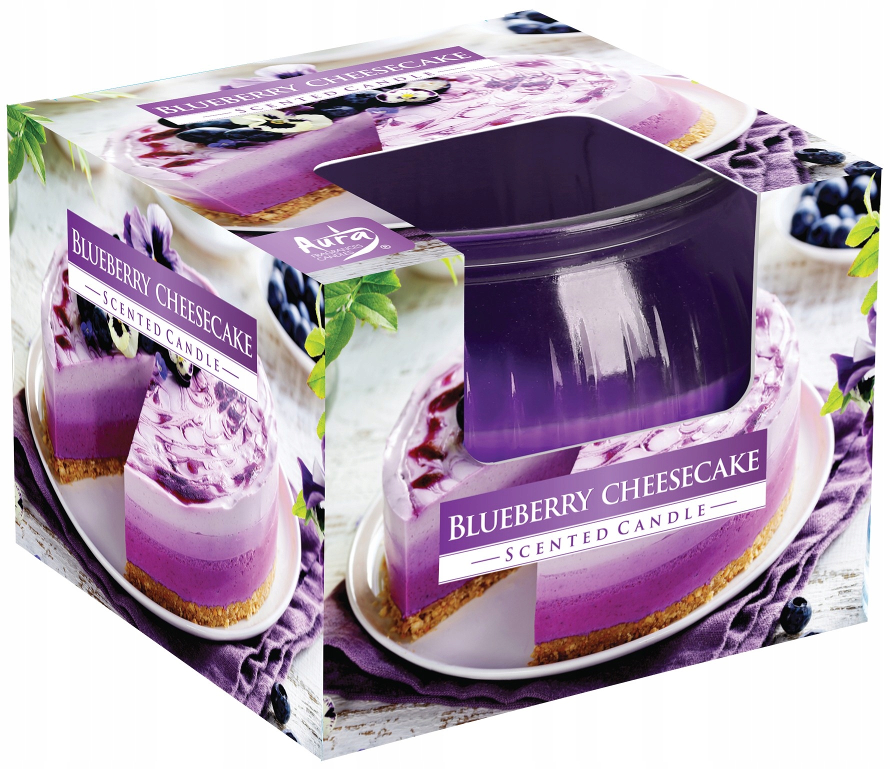 BISPOL Świeca zapachowa sernik jagodowy