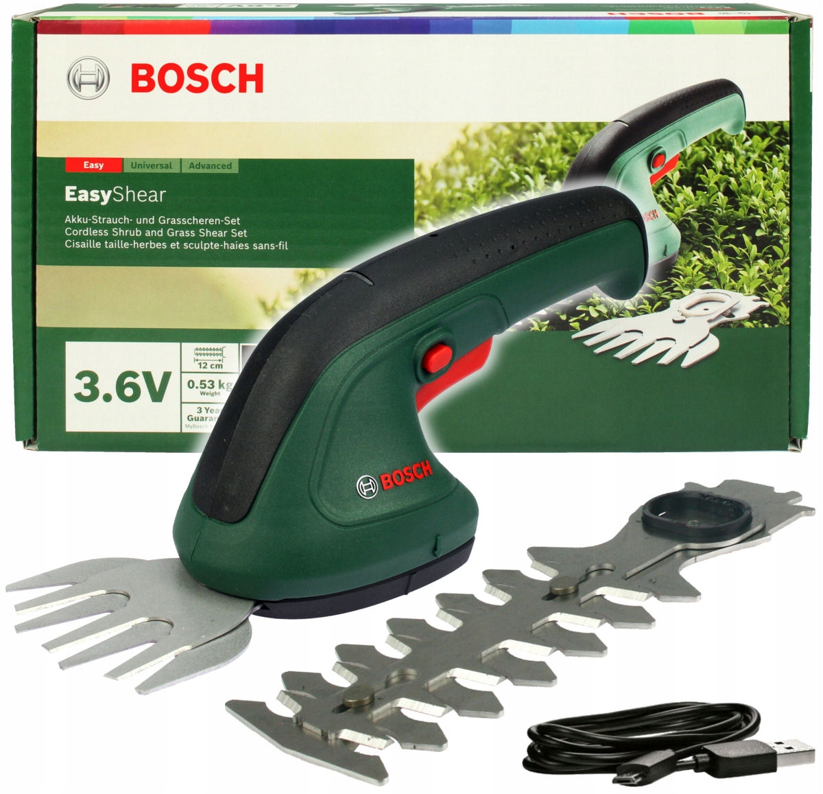 

Nożyce Easyshear Bosch 2 Noże do trawy i krzewów