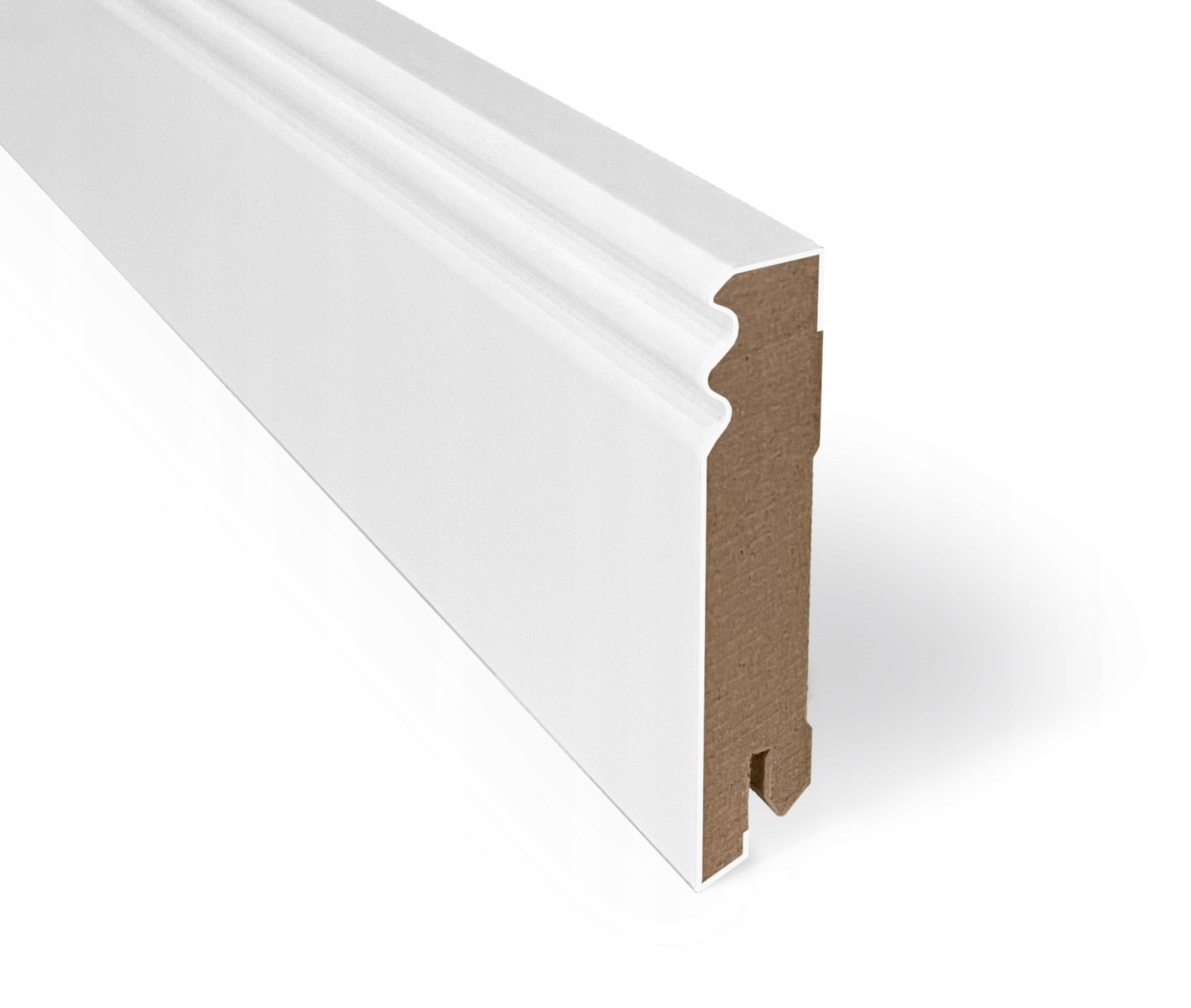 Listwa przypodłogowa MDF biała wzornik 15cm Materiał MDF