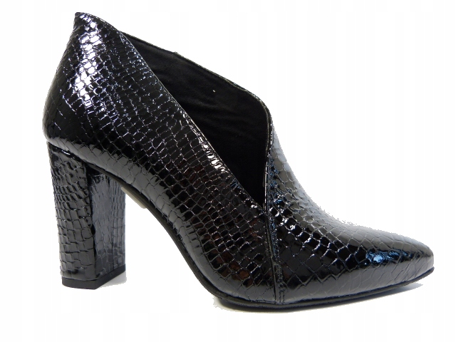 Kotníkové Boty s vykrojenými elegantními dámskými botami, široké, stabilní, velikost J.Wolski 39,5