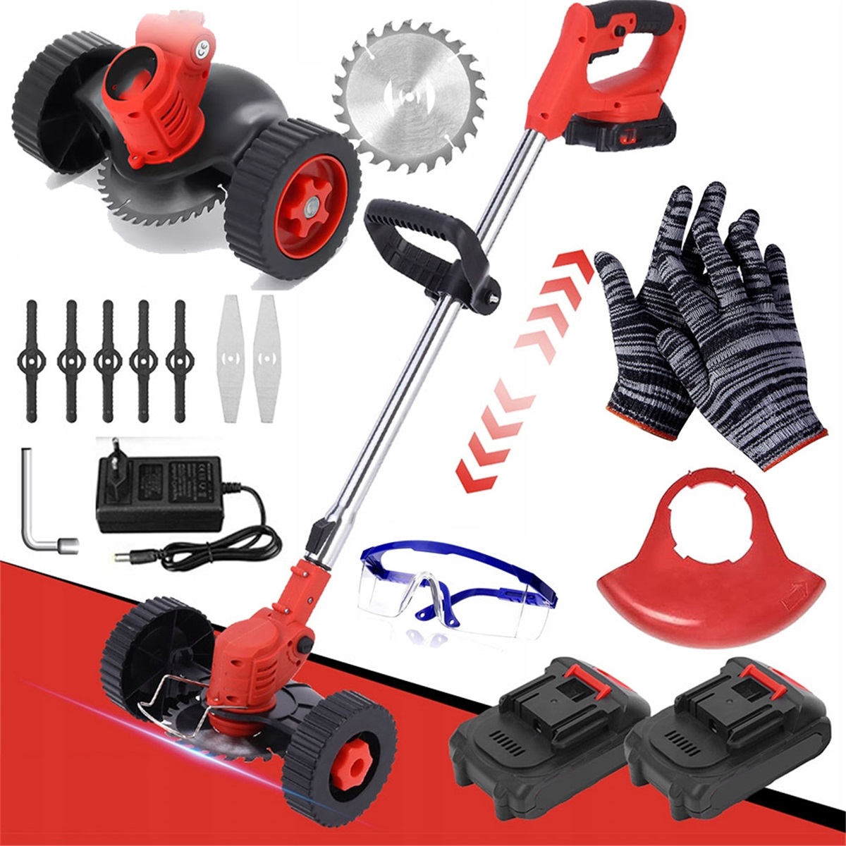 650W Elektrická Sekačka 18000 Ot/min S Lithiovou Baterií Pro Vilu