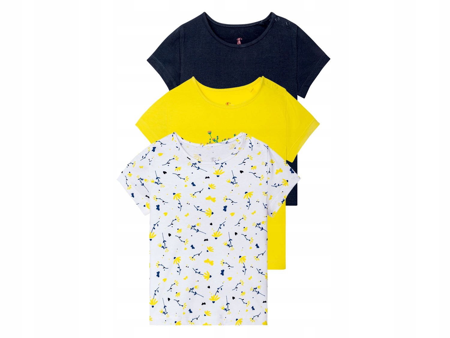 

T-shirt dziewczęcy bawełna 3 sztuki