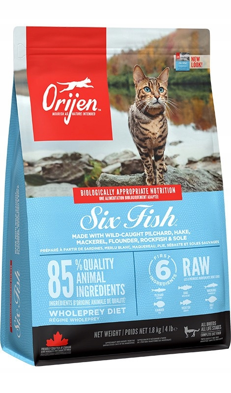 Orijen Adult 6 Six Fish Cat 1,8kg