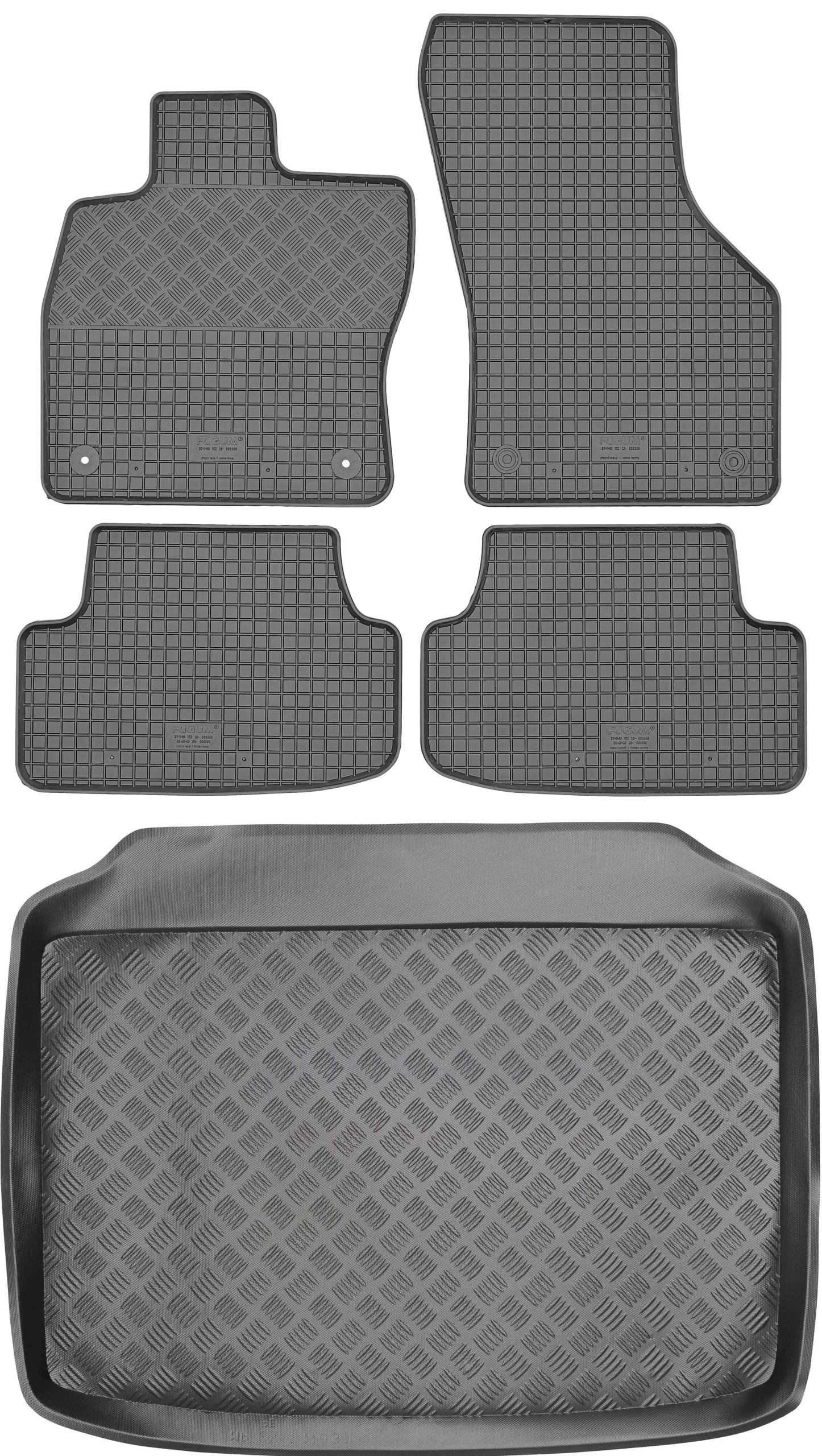 Audi A3 III 8V 2012-2020 Sada Gumové rohože rohož