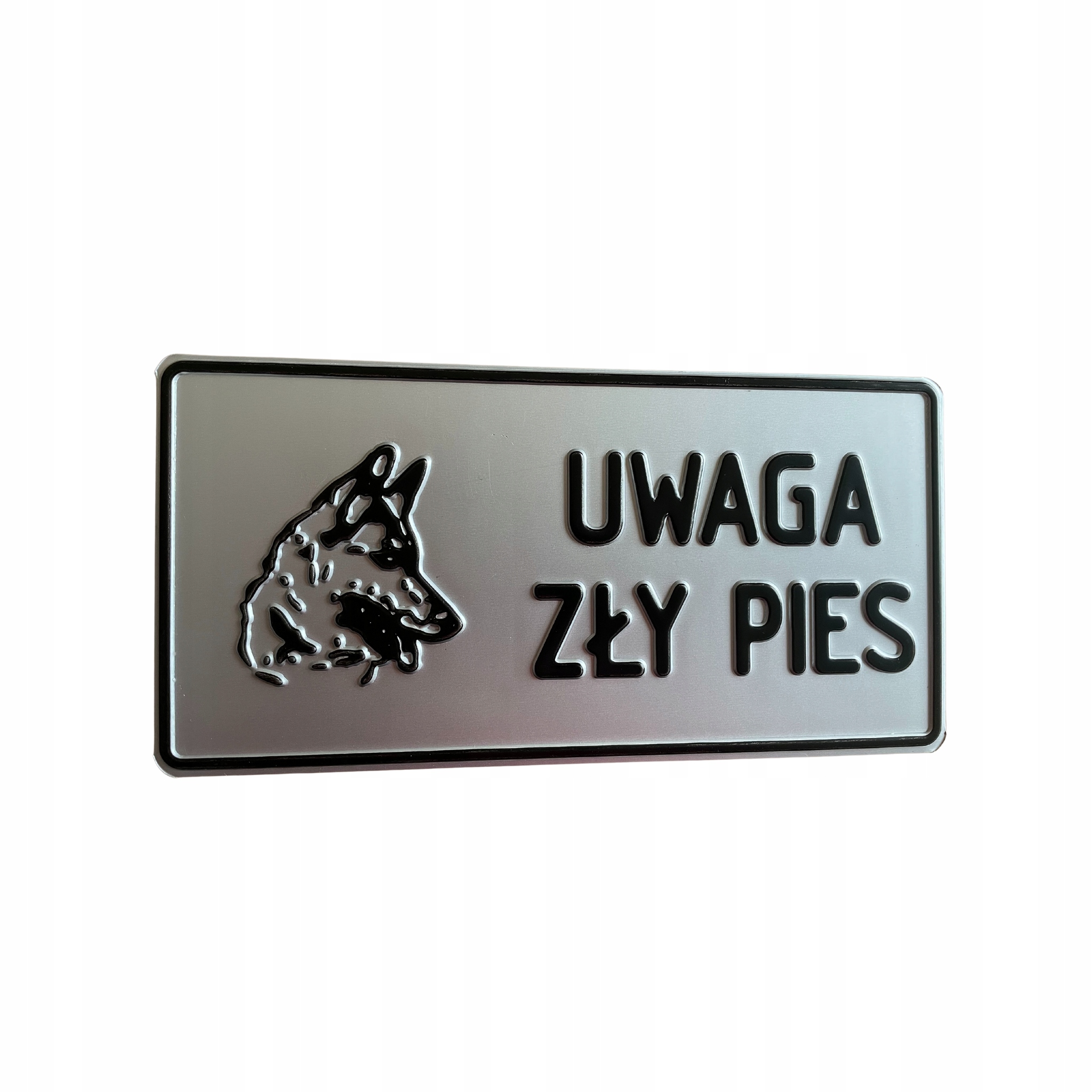 

Tabliczka Ostrzegawcza Uwaga Zły Pies alu. Duża