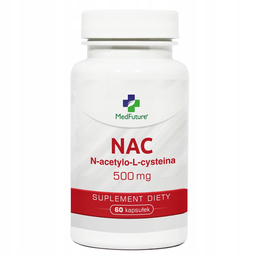 

Nac N-acetylocysteina L-cysteina 500mg 60 kapsułek