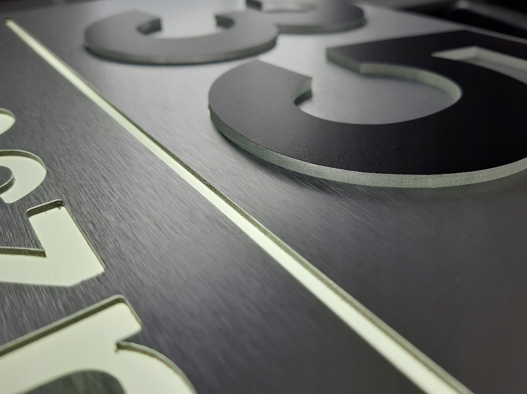 Podświetlany numer domu LED ,45cm zmierzchówka, 3D Marka Markus